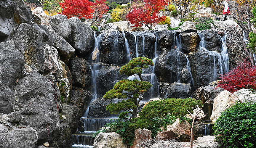 Японский сад в парке санатория «Айвазовское»