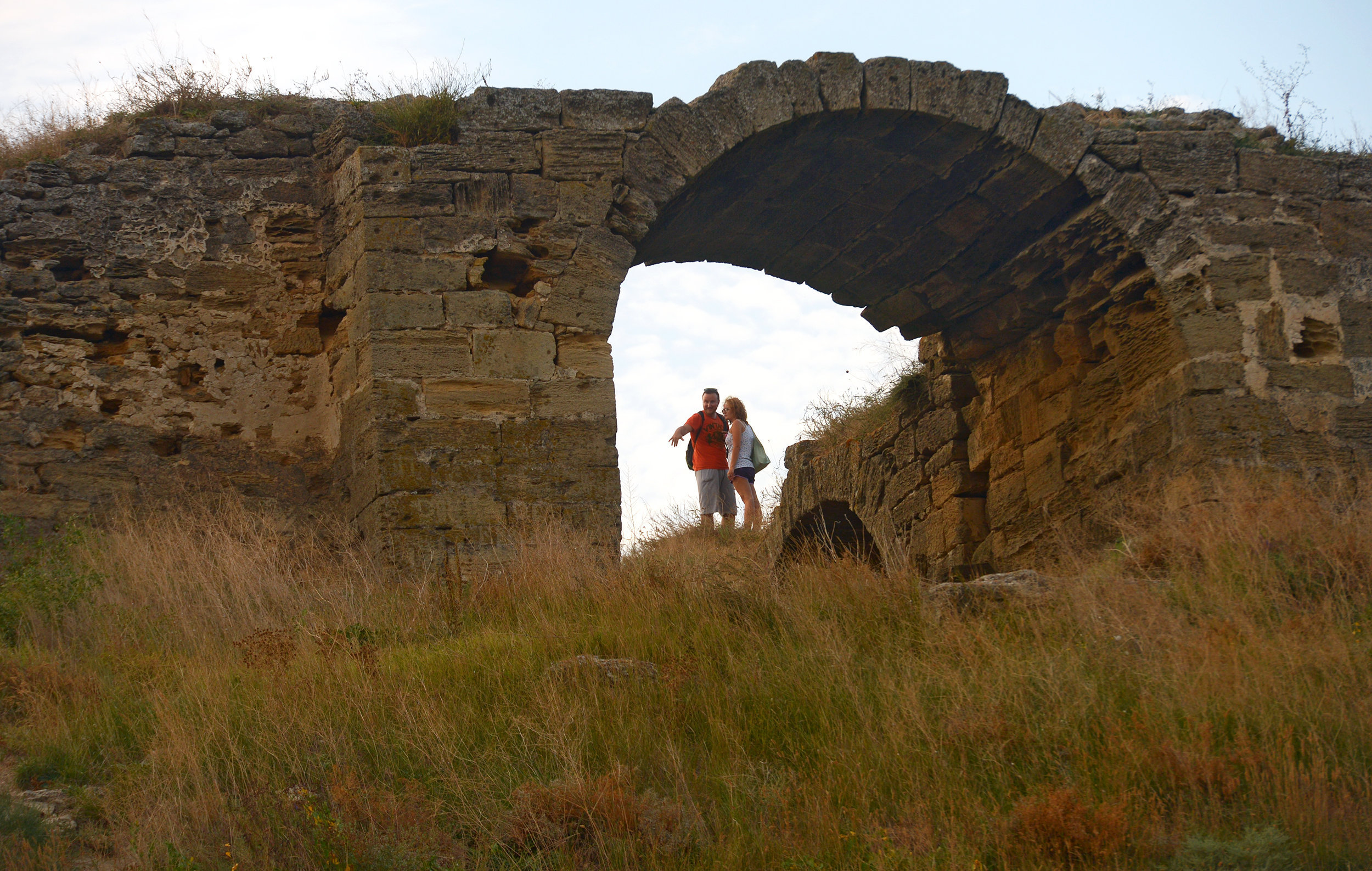 Развалины турецкой крепости Ени-Кале в Керчи