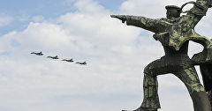 Торжественный пролёт авиации Черноморского флота в Севастополе в честь 75-летия Победы
