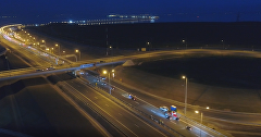Видео запуска движения по Крымскому мосту