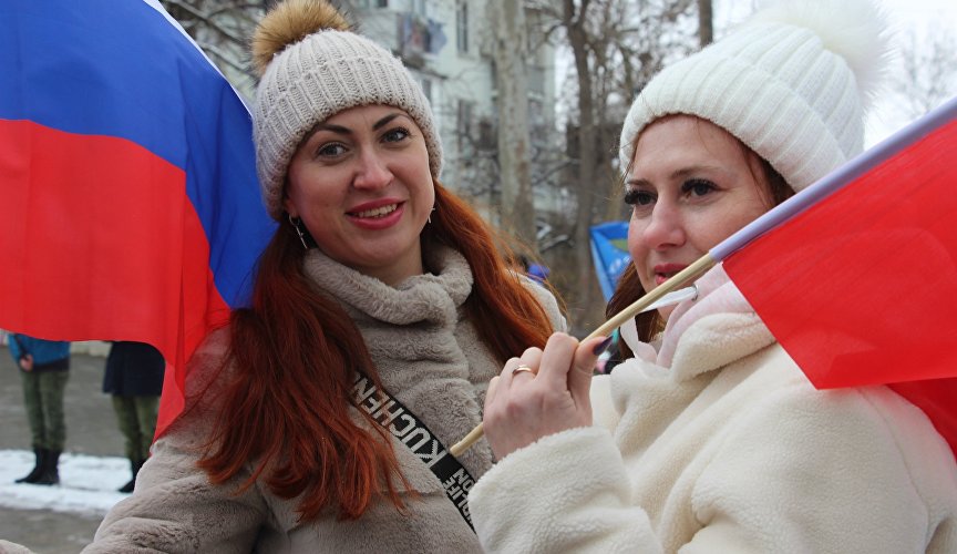 Празднование в Керчи годовщины воссоединения Крыма с Россией