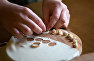 Крошечные домашние пельмени (юфак аш) – по традиции в ложку должно умещаться не менее десяти штук