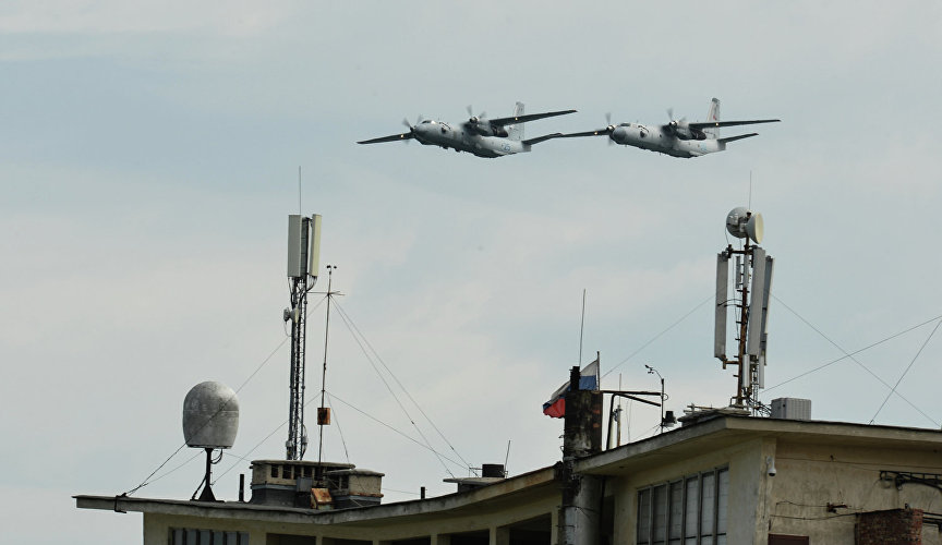 Торжественный пролёт авиации Черноморского флота в Севастополе в честь 75-летия Победы