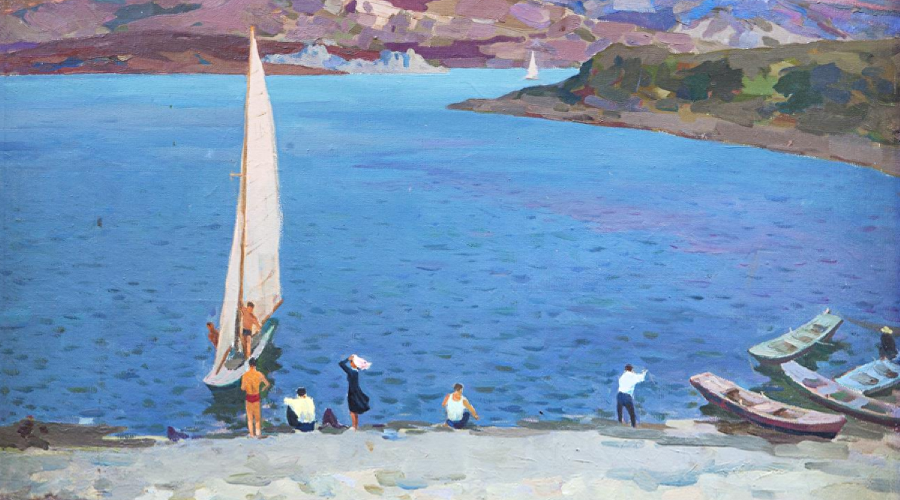 Картина Федотова О.П. «На Симферопольском море», 1960 год