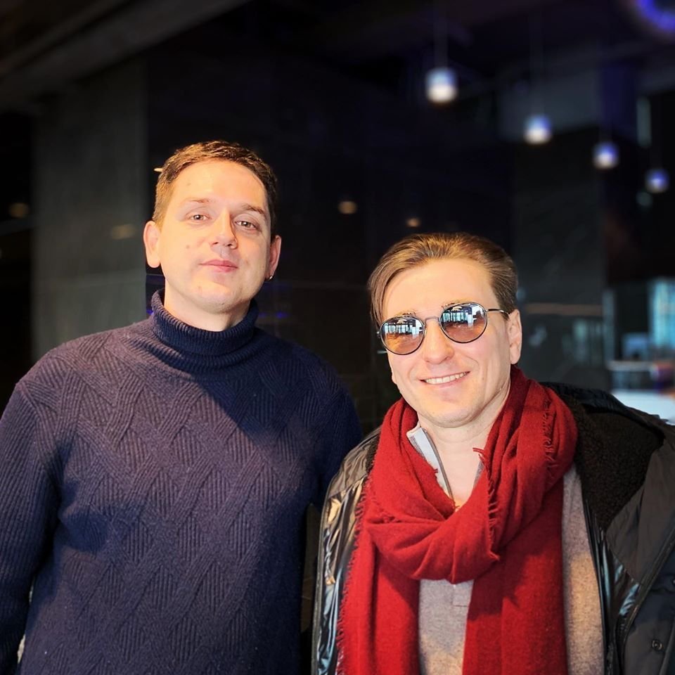Игорь Нескубин с актером Сергеем Безруковым