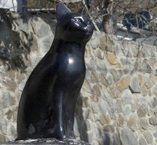 Памятник кошке Пенелопе