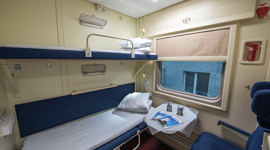 Купе 2К в поезде «Таврия»