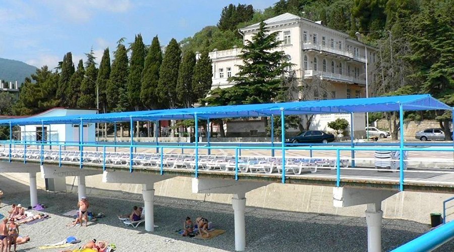 Пляж гостиничного комплекса «Юстас-Крым»