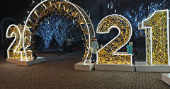 Новогодняя инсталляция в Симферополе