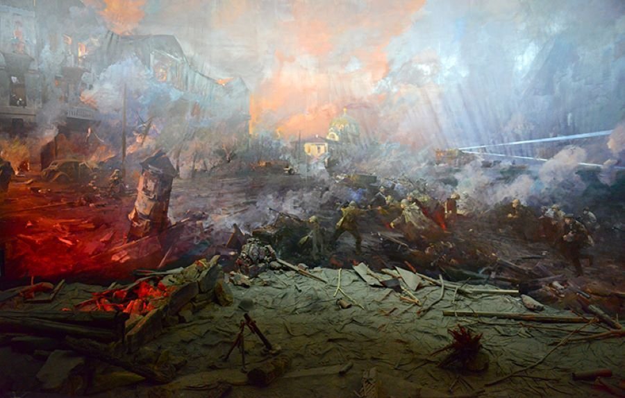 Фрагмент диорамы &amp;laquo;Высадка Евпаторийского десанта 5 января 1942 года&amp;raquo;