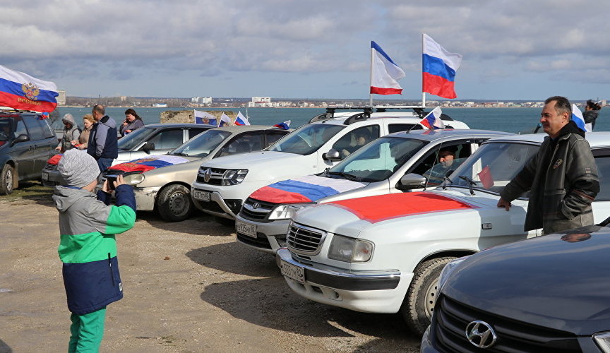 Автопробег в честь годовщины «Крымской весны»
