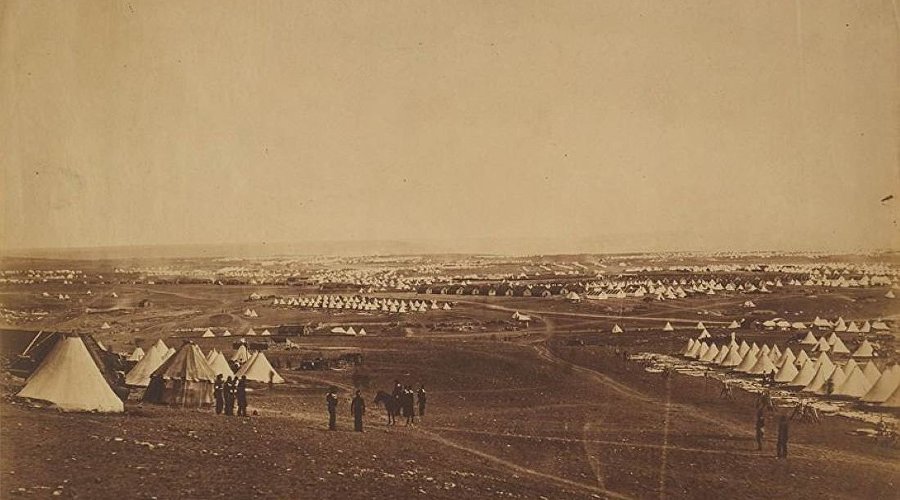Панорама севастопольского плоскогорья, 1855 год