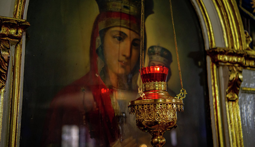 Икона в соборе Казанской иконы Божией матери