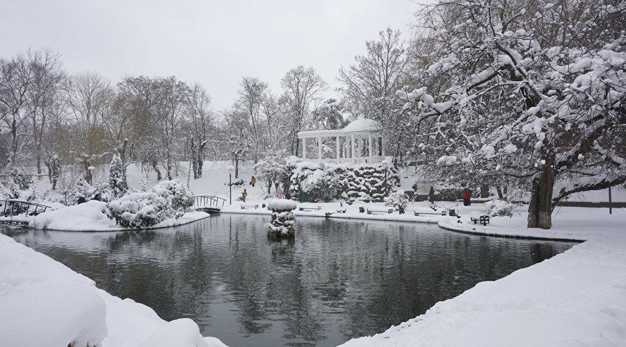 Зима в Симферополе