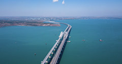 Съемка с коптера: вид на Крымский мост