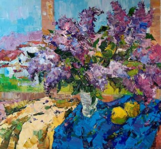 Трёхмерные эффекты в живописи: на Кара-Даге проходит выставка крымской художницы