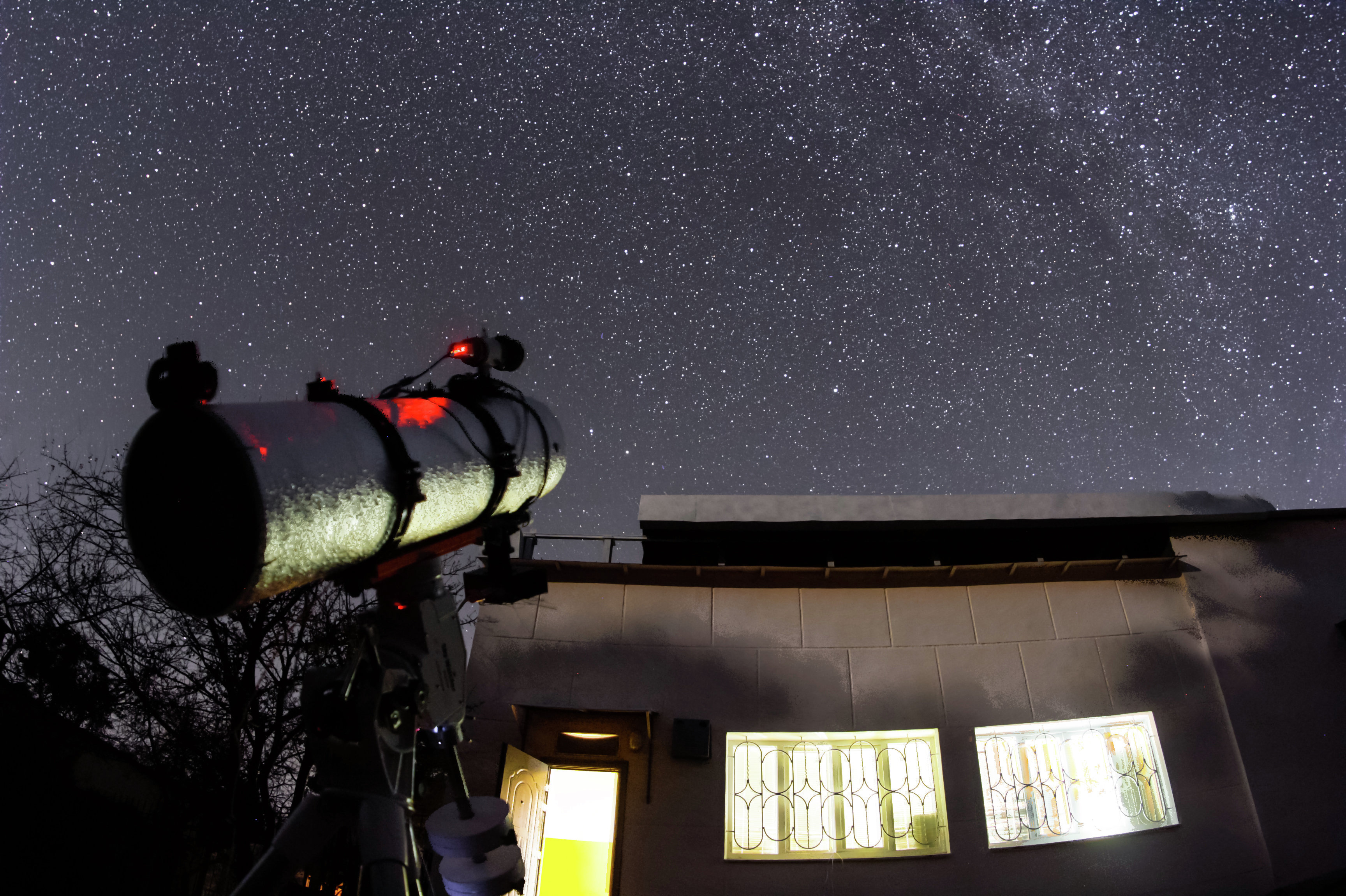 Наблюдение за звездами в Крымской астрофизической обсерватории