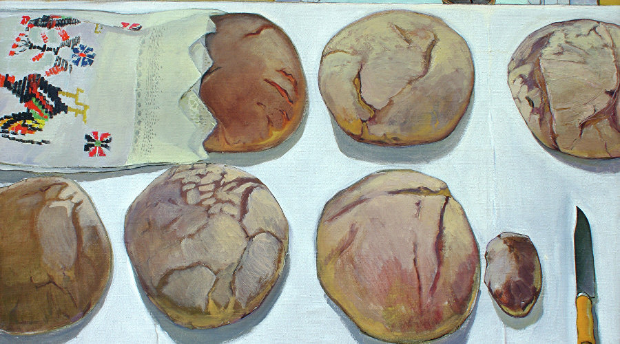 Работа художника Мая Чухланцева «Русский хлеб» (1969)