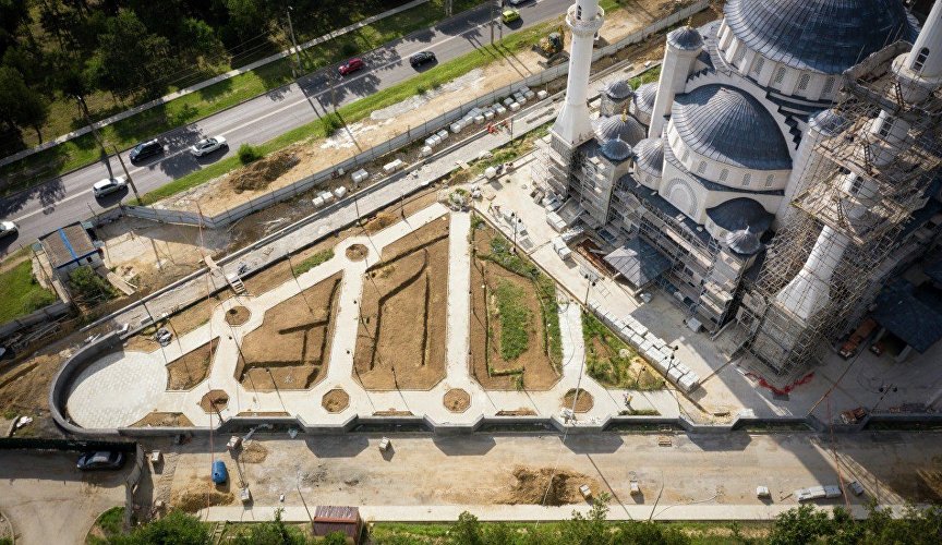 Строящаяся Соборная мечеть в Симферополе