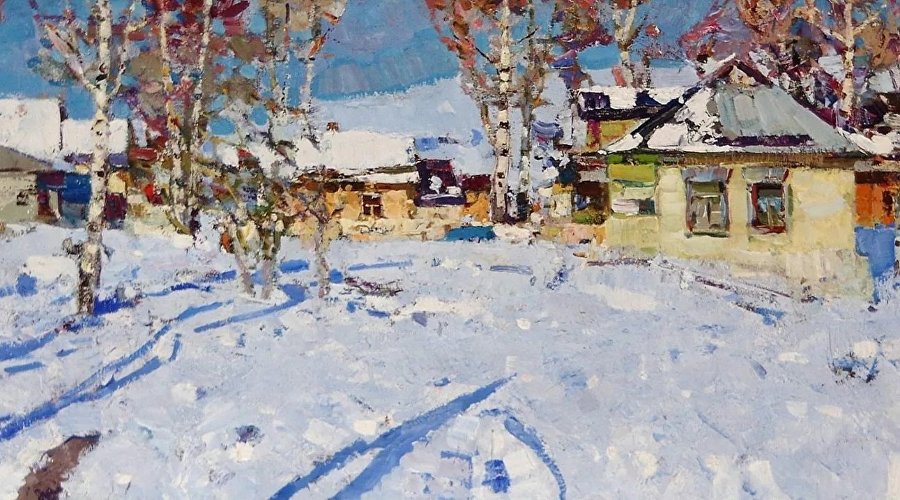 Работа Федора Захарова «Зима» (1967 г.)
