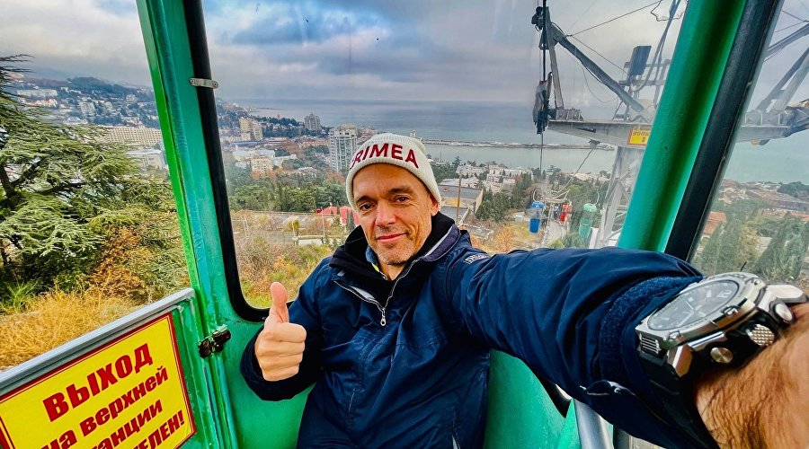 Актер и телеведущий Михаил Мамаев в Крыму