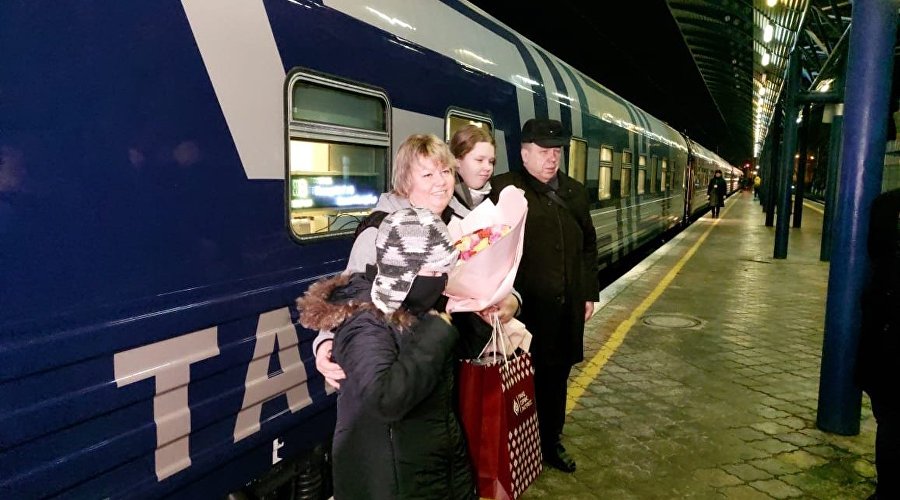 Встреча семимиллионного пассажира поездов «Таврия»  в Крыму