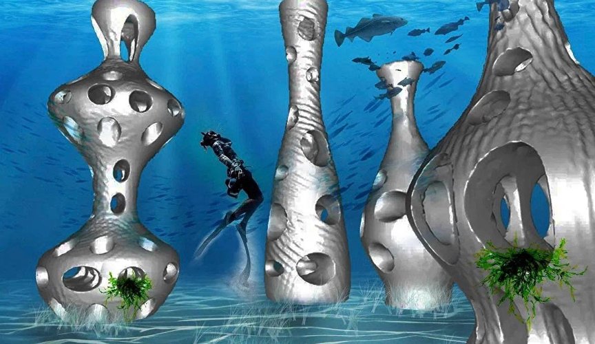 Эскиз проекта для подводного арт-парка