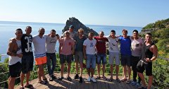 Участники Crimea Cliff Diving World Cup