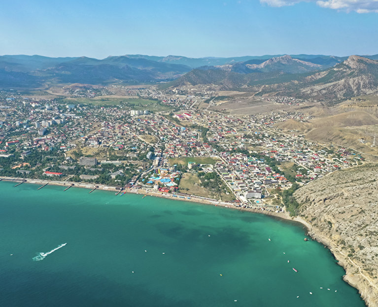 Вид на побережье Судака 