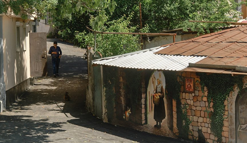 Мурал в Алупке
