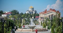 Центральный фонтан музейно-паркового комплекса «Новый Херсонес»