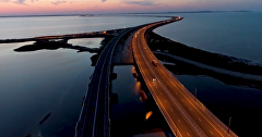 Видео: как выглядит Крымский мост с высоты