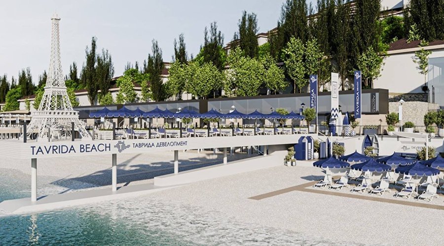 Визуализация пляжа Tavrida Beach