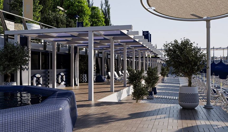 Визуализация пляжа Tavrida Beach