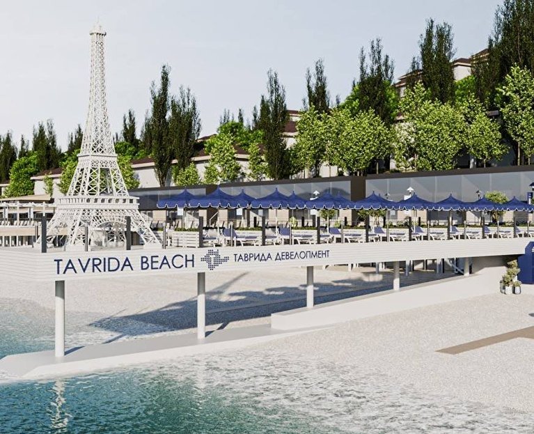 Визуализация пляжа Tavrida Beach 