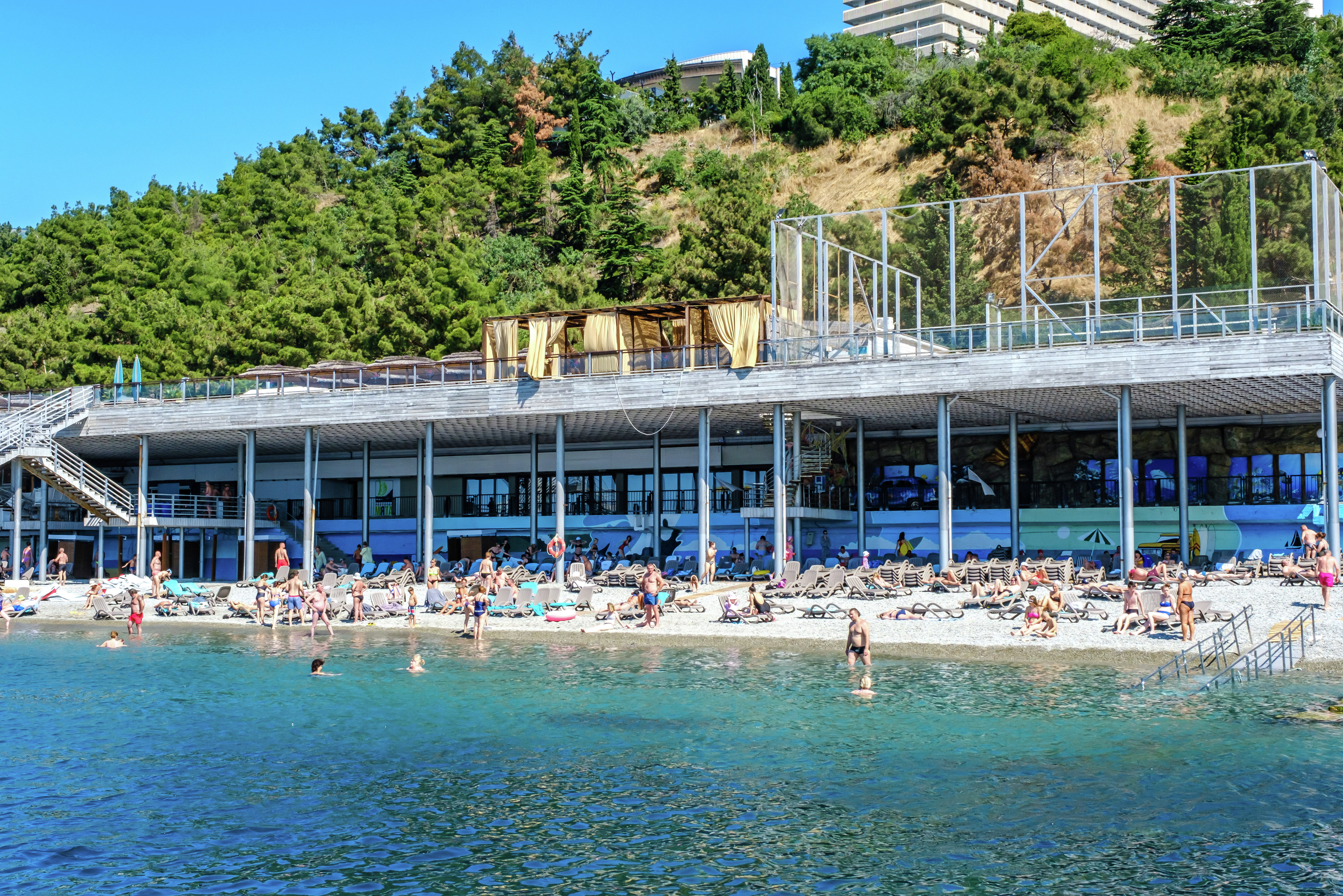 Пляж отеля Yalta Intourist