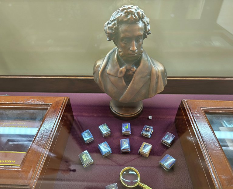 Экспонаты в музее Александра Пушкина 