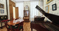 Экспозиционный зал в музее Александра Пушкина