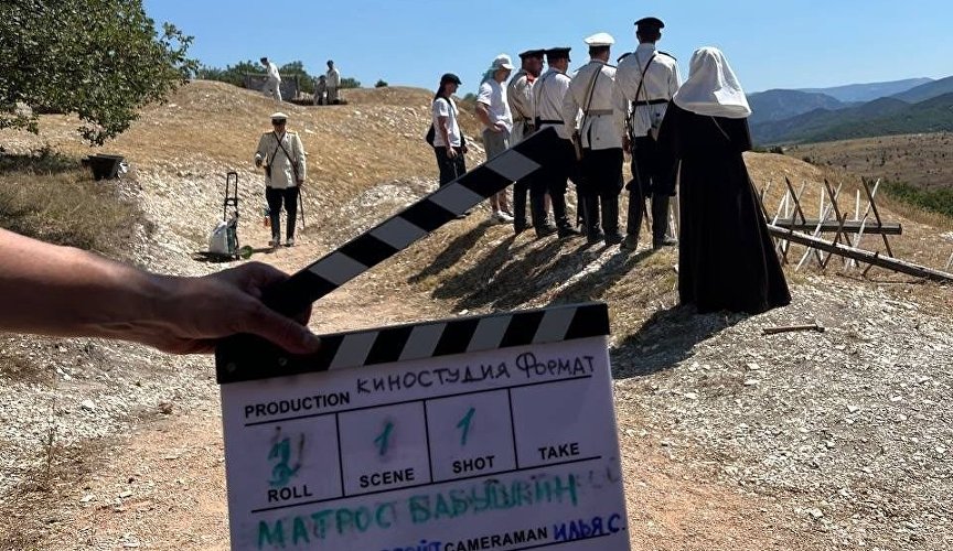 Съёмки фильма «Матрос Бабушкин» в парке живой истории «Федюхины высоты»