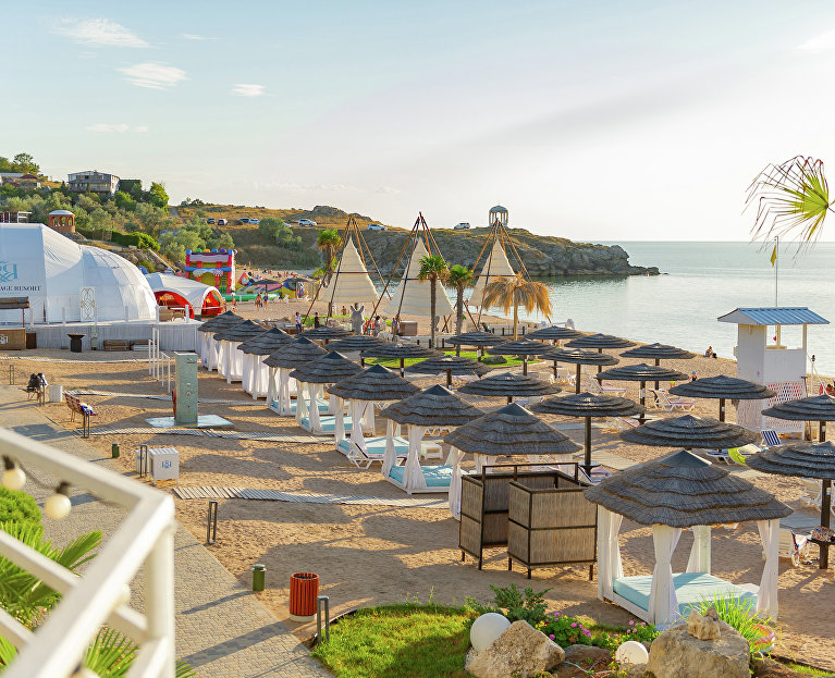 Пляж отеля Riga Village Resort