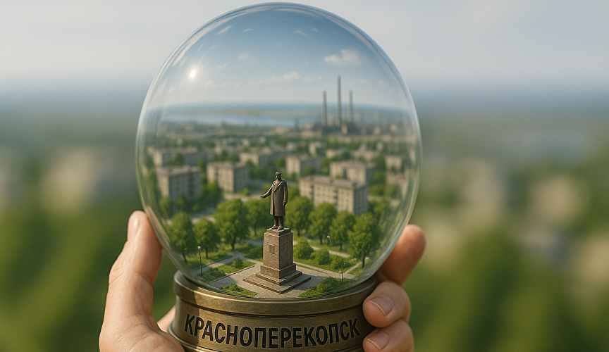 Стеклянный шар с Красноперекопском