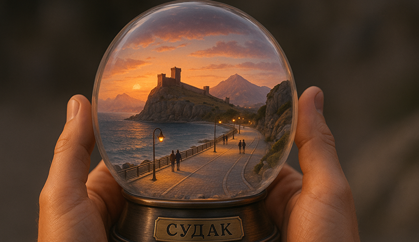Стеклянный шар с Судаком