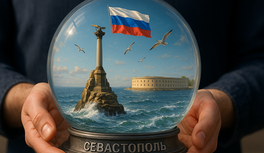Стеклянный шар с Севастополем