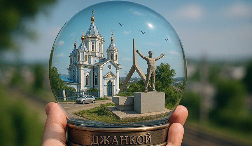 Стеклянный шар с Джанкоем
