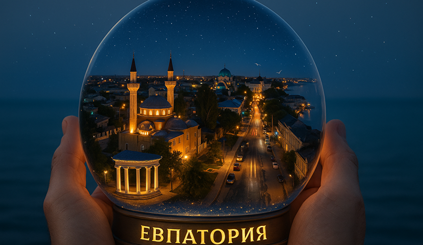 Стеклянный шар с Евпаторией