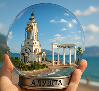 Если бы города Крыма поместили в стеклянные шары: версия нейросети