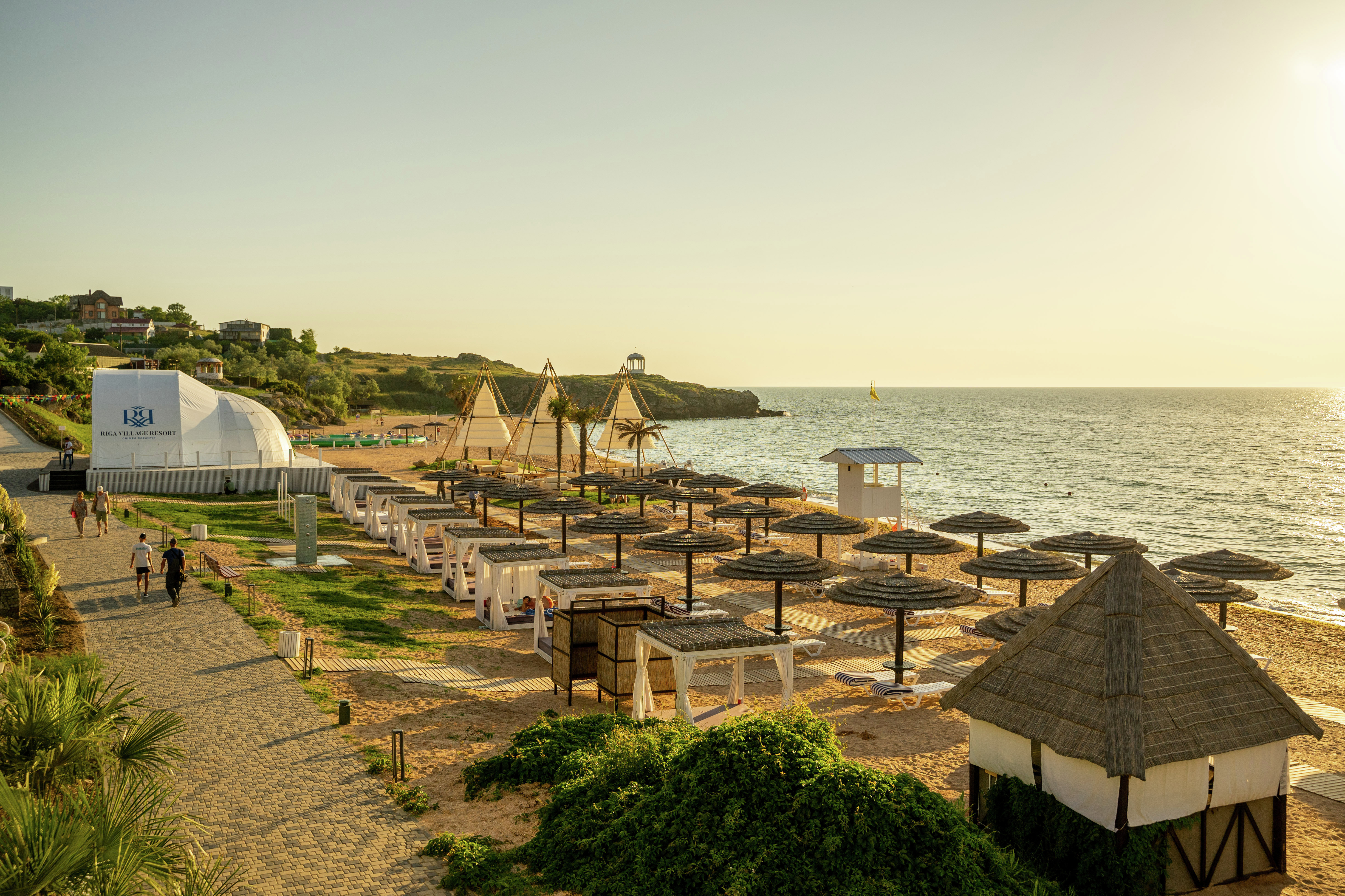 Пляж отеля Riga Village Resort Пляж отеля Riga Village Resort