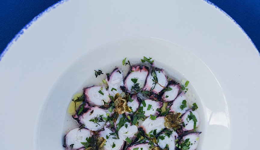 Блюдо Фестиваля морепродуктов