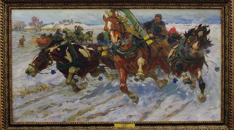 Работа Николая Самокиша «Тройка»