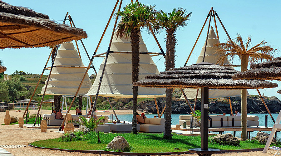 Пляж отеля Riga Village Resort